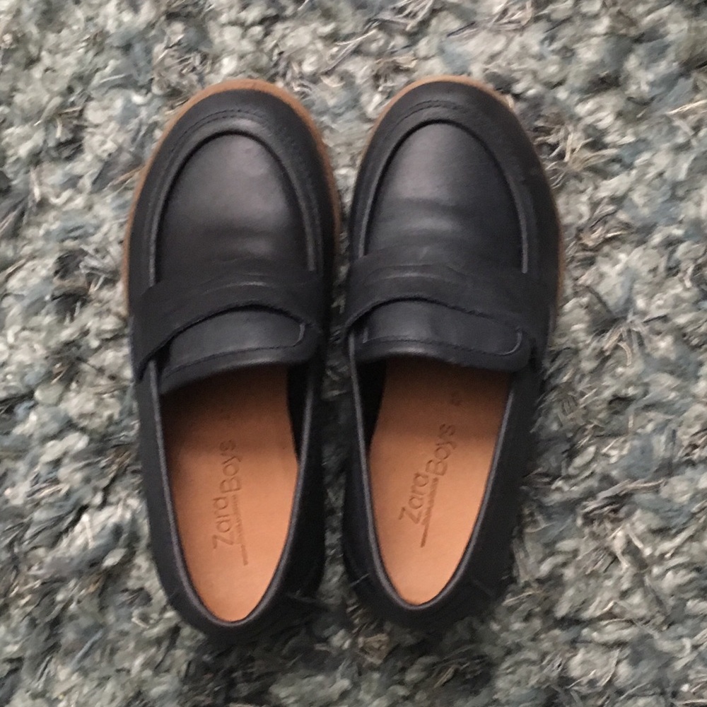 Boys leather loafer